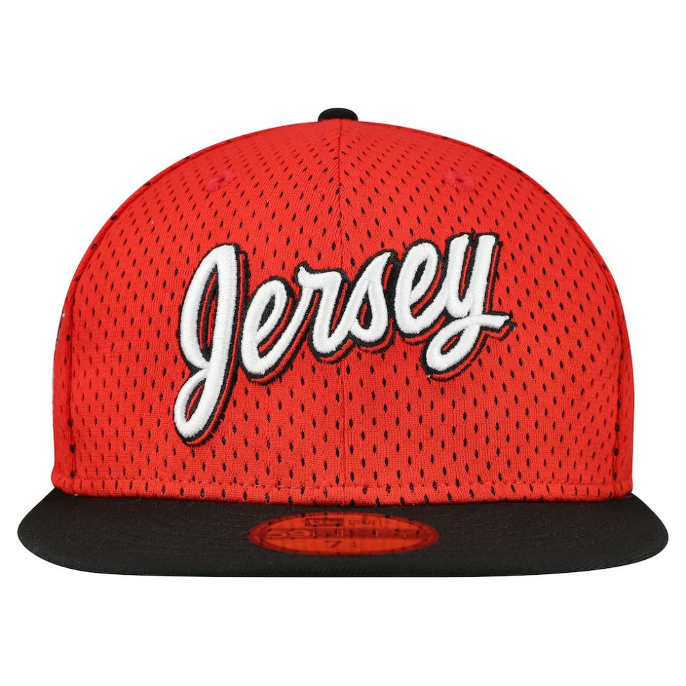 New Jersey Devils New Era Mesh Crown Two-Tone 59FIFTY Fitted Hat - Red/Black | New Era online