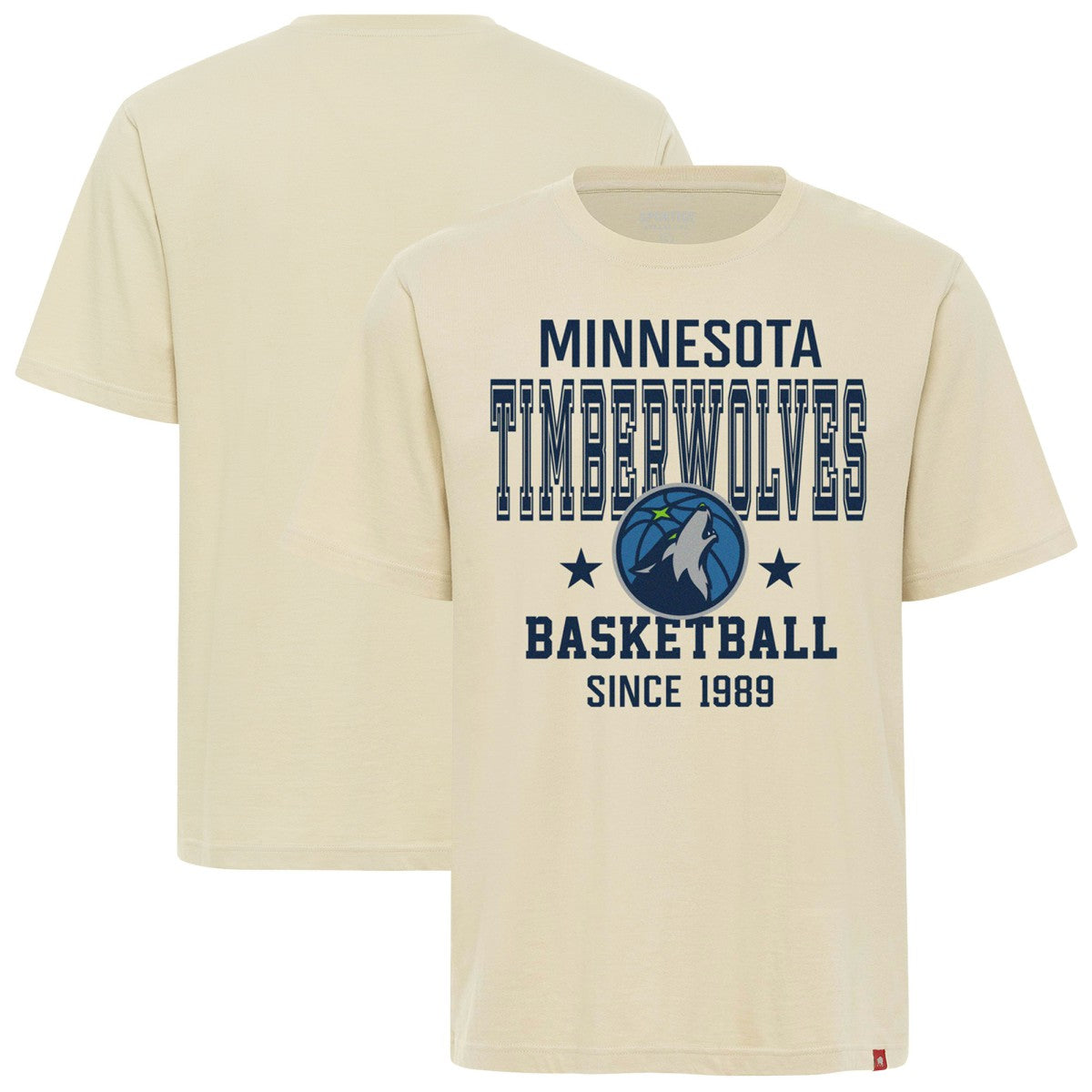 Minnesota Timberwolves Sportiqe Unisex Duke Premium T-Shirt Cream