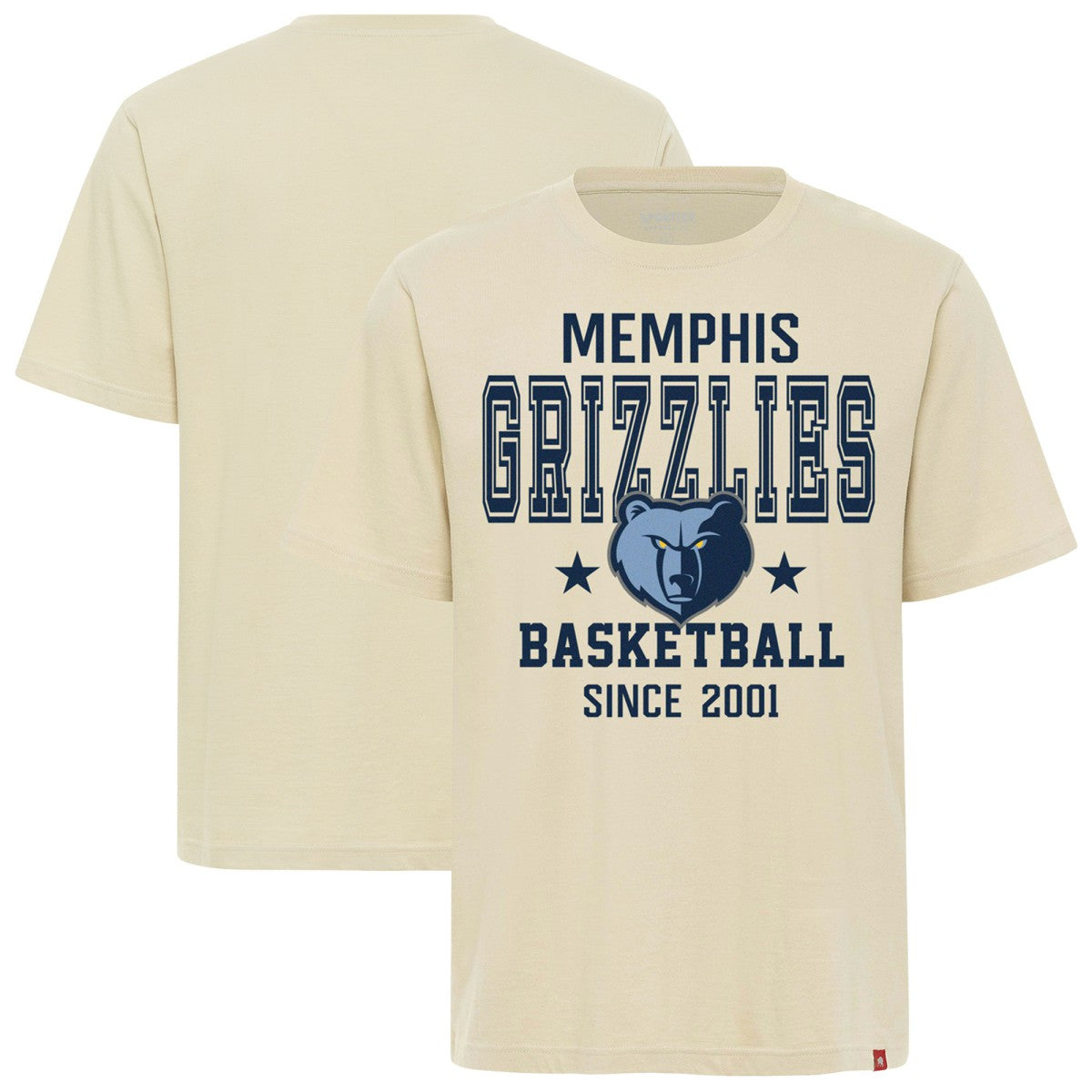 Memphis Grizzlies Sportiqe Unisex Duke Premium T-Shirt Cream
