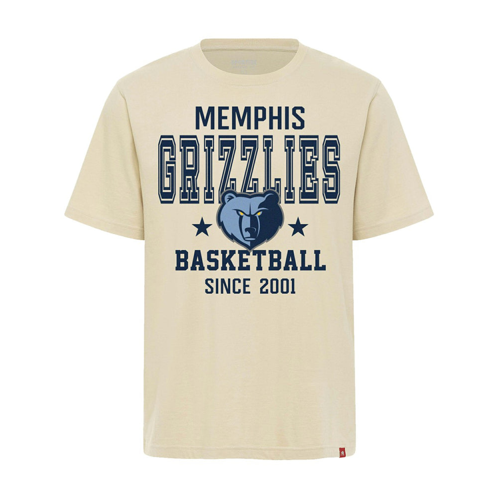 Memphis Grizzlies Sportiqe Unisex Duke Premium T-Shirt Cream