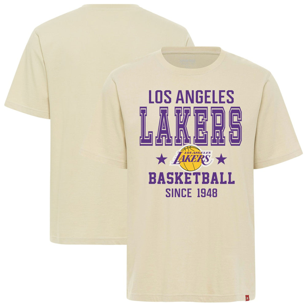 Los Angeles Lakers Sportiqe Unisex Duke Premium T-Shirt Cream