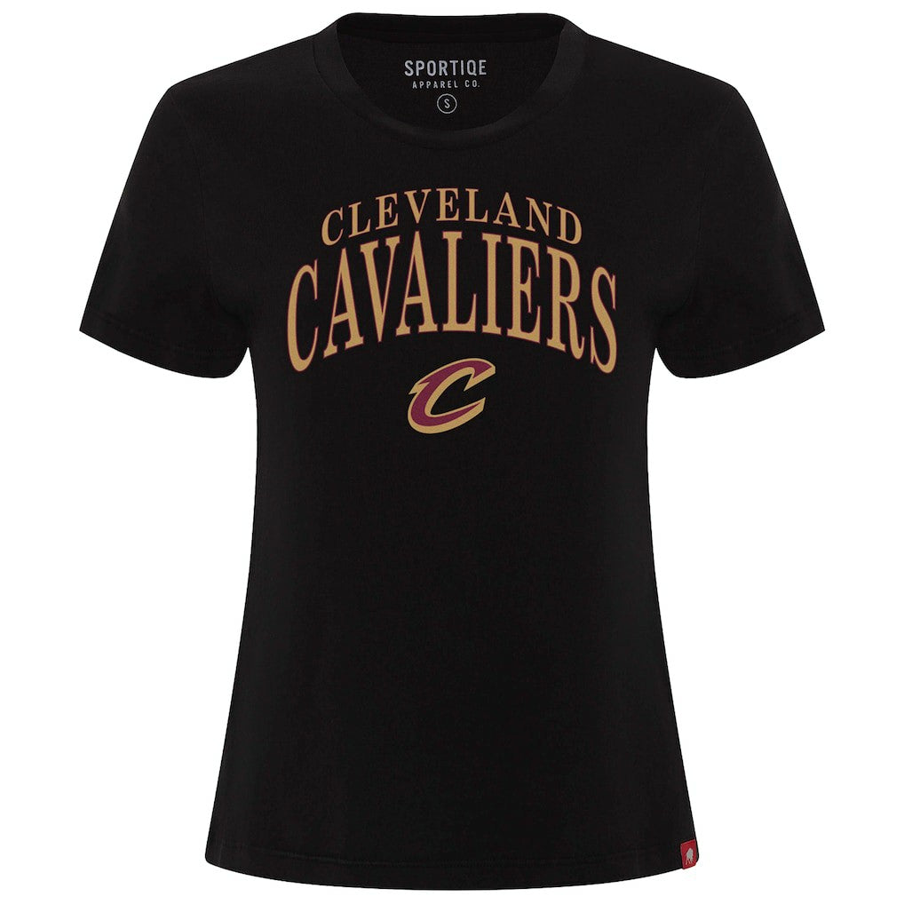 Cleveland Cavaliers Sportiqe Women's Arcadia Boxy T-Shirt Black