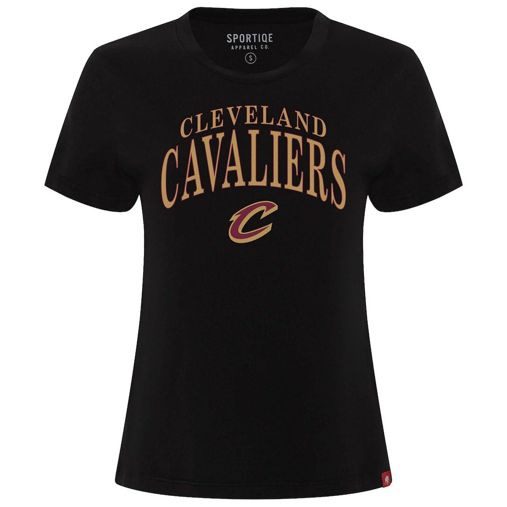 Cleveland Cavaliers Sportiqe Women's Arcadia Boxy T-Shirt Black