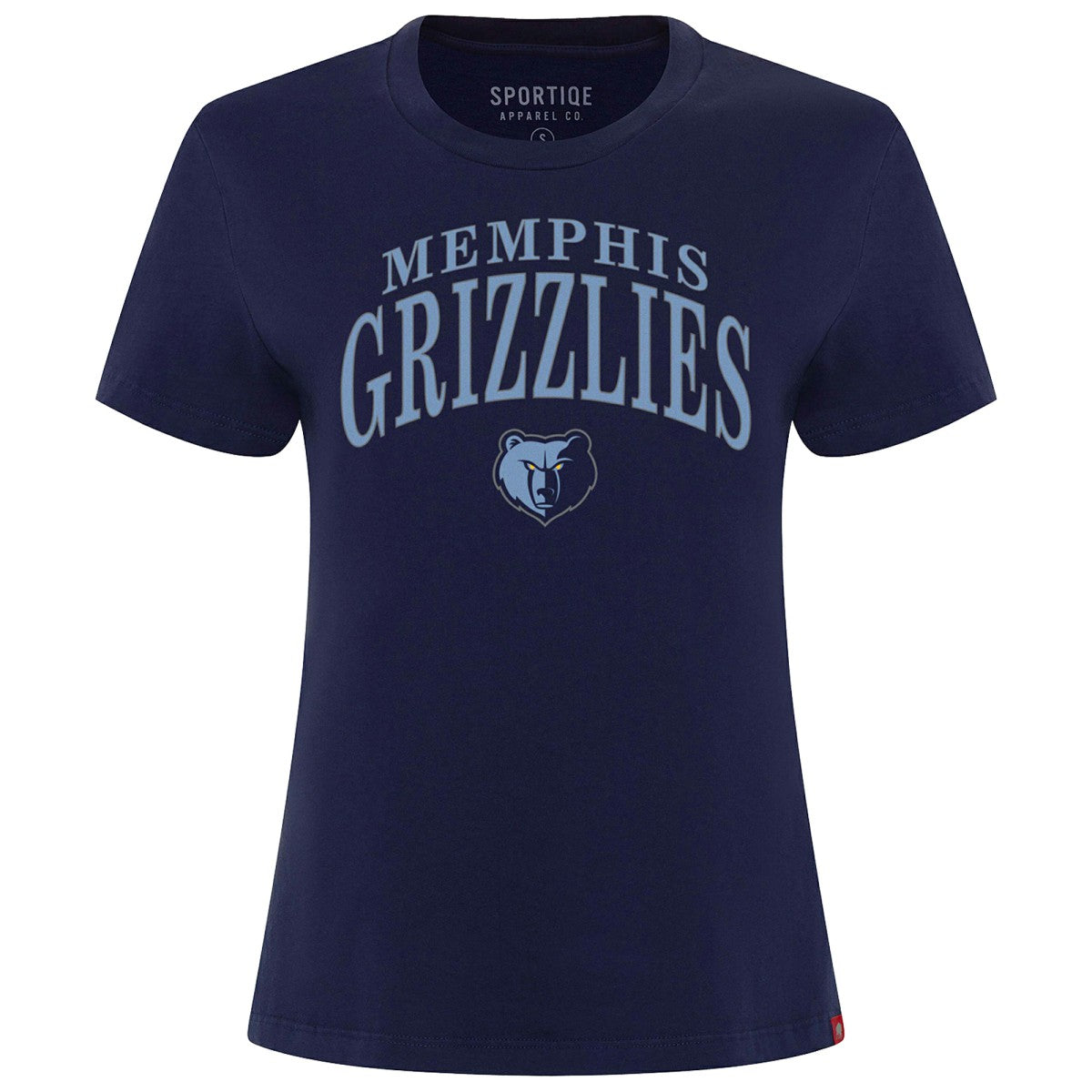 Memphis Grizzlies Sportiqe Women's Arcadia Boxy T-Shirt Navy