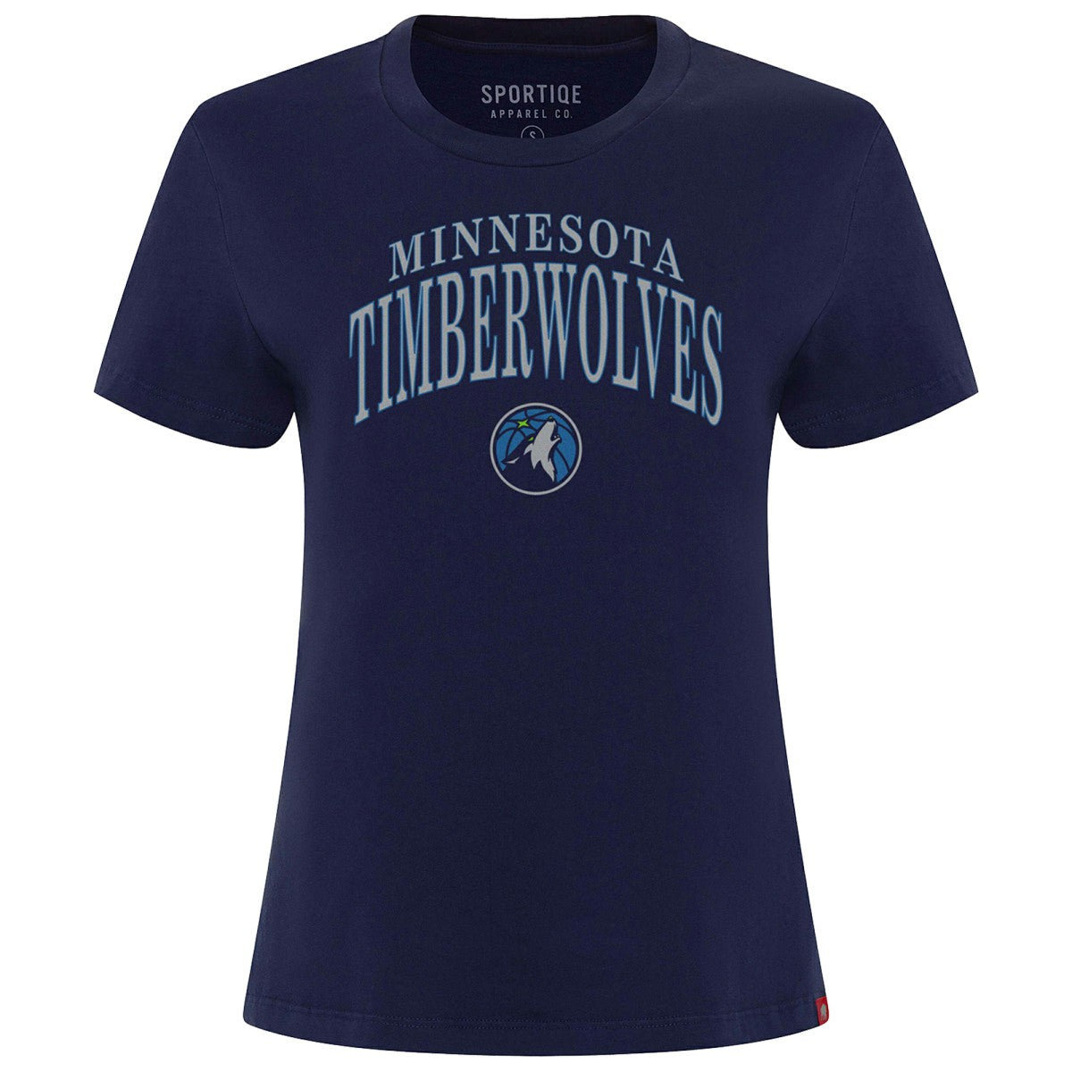 Minnesota Timberwolves Sportiqe Women's Arcadia Boxy T-Shirt Navy