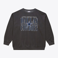 Dallas Cowboys Downtown Collection Fleece Sweatshirt - Black - Mitchell & Ness