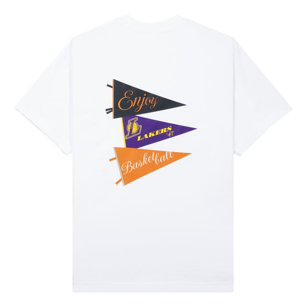 Enjoy Basketball x Los Angeles Lakers Unisex Hoop Enthusiast Capsule Collection T-Shirt - White