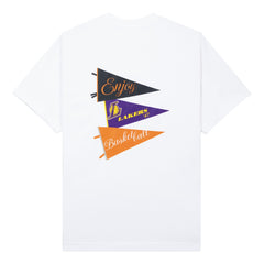 Enjoy Basketball x Los Angeles Lakers Unisex Hoop Enthusiast Capsule Collection T-Shirt - White
