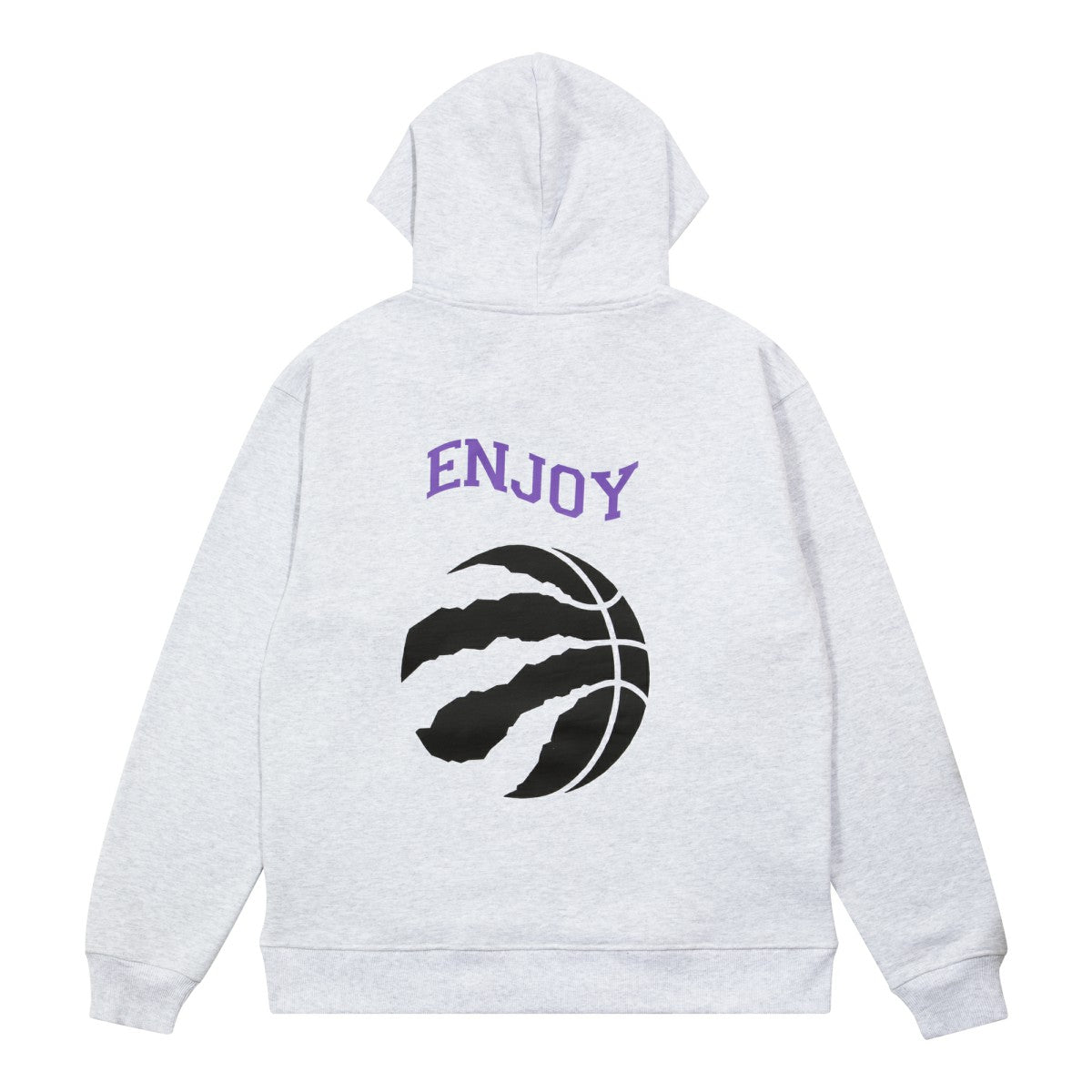 Enjoy Basketball x Toronto Raptors Unisex Hoop Enthusiast Capsule Collection Pullover Hoodie - Heather Gray