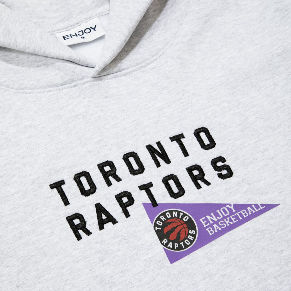 Enjoy Basketball x Toronto Raptors Unisex Hoop Enthusiast Capsule Collection Pullover Hoodie - Heather Gray