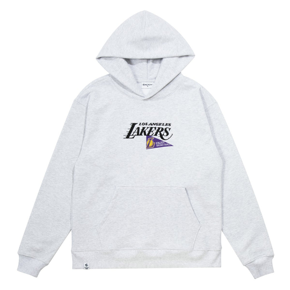 Enjoy Basketball x Los Angeles Lakers Unisex Hoop Enthusiast Capsule Collection Pullover Hoodie - Heather Gray