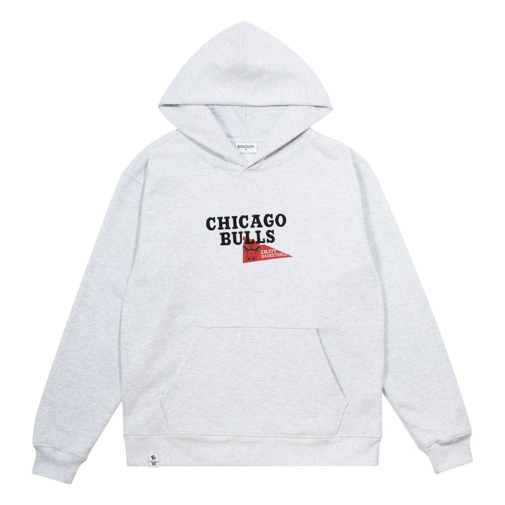 Enjoy Basketball x Chicago Bulls Unisex Hoop Enthusiast Capsule Collection Pullover Hoodie - Heather Gray