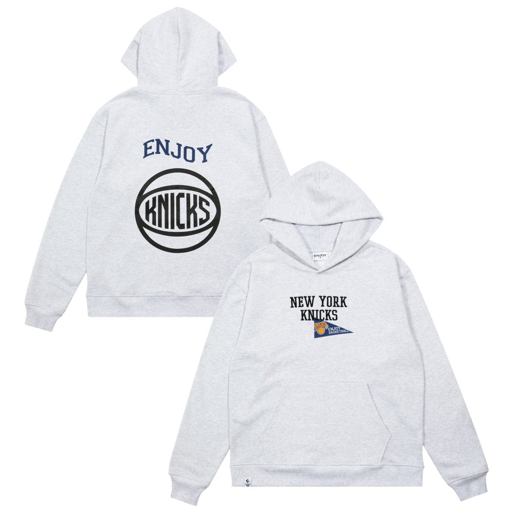 Enjoy Basketball x New York Knicks Unisex Hoop Enthusiast Capsule Collection Pullover Hoodie - Heather Gray