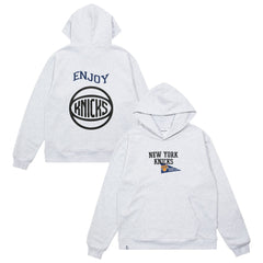 Enjoy Basketball x New York Knicks Unisex Hoop Enthusiast Capsule Collection Pullover Hoodie - Heather Gray