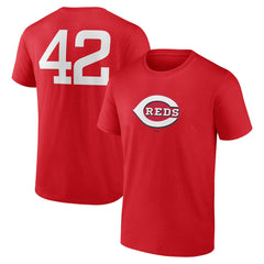 Cincinnati Reds Jackie Robinson Day Name & Number T-Shirt Discount