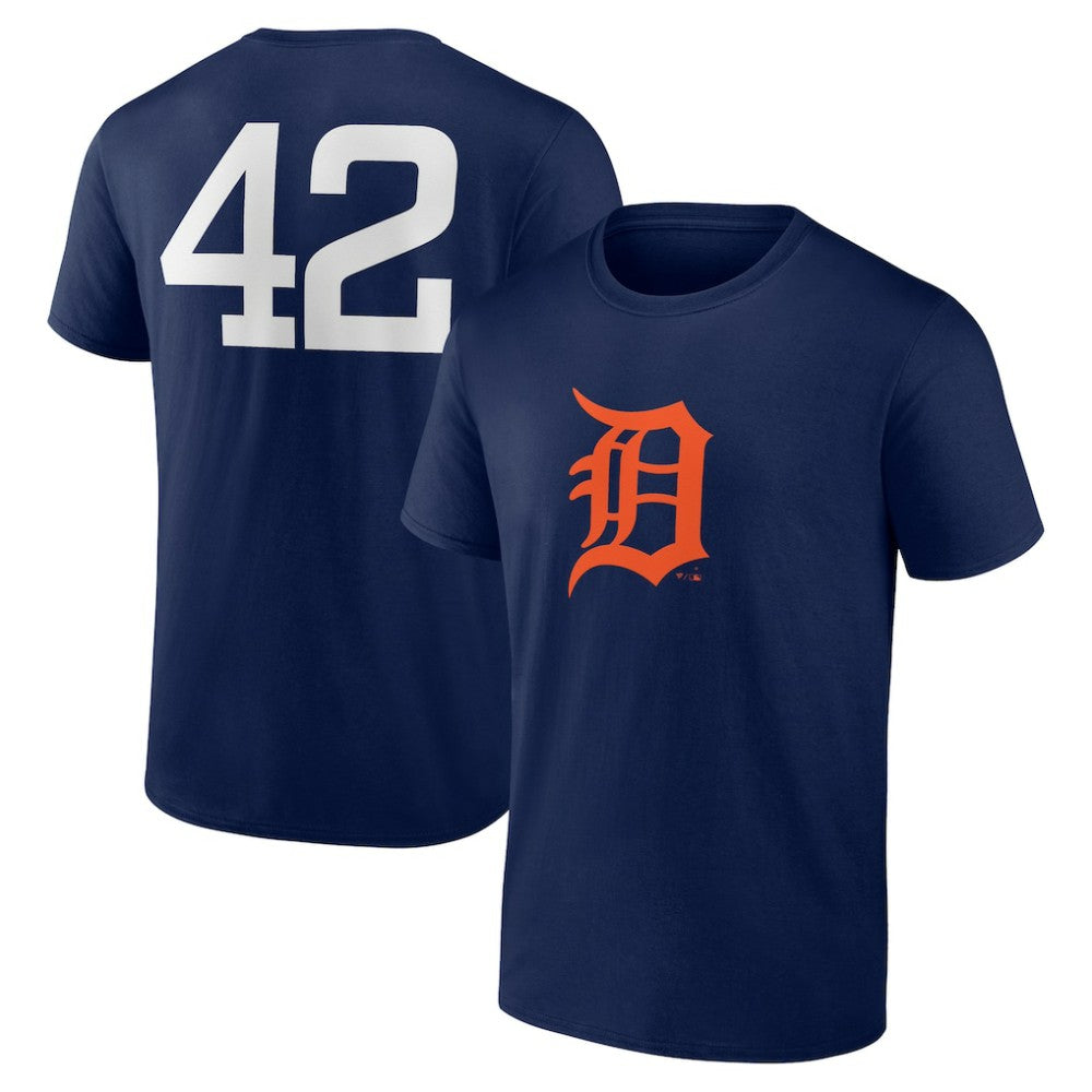 Detroit Tigers Jackie Robinson Day Name & Number T-Shirt Online