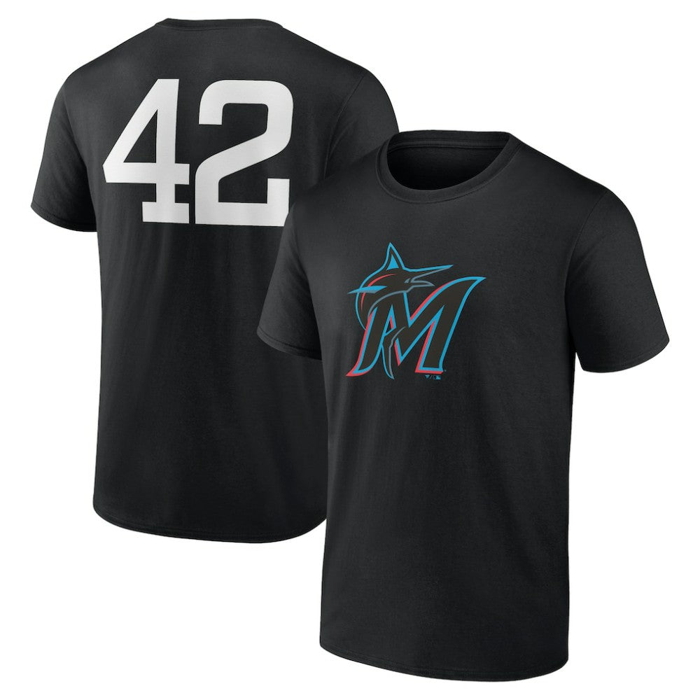 Miami Marlins Jackie Robinson Day Name & Number T-Shirt Online