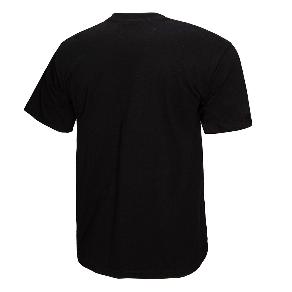 Tampa Bay Buccaneers Women's 50th Anniversary Shield Oversized Boyfriend T-Shirt - Black - Mitchell & Ness