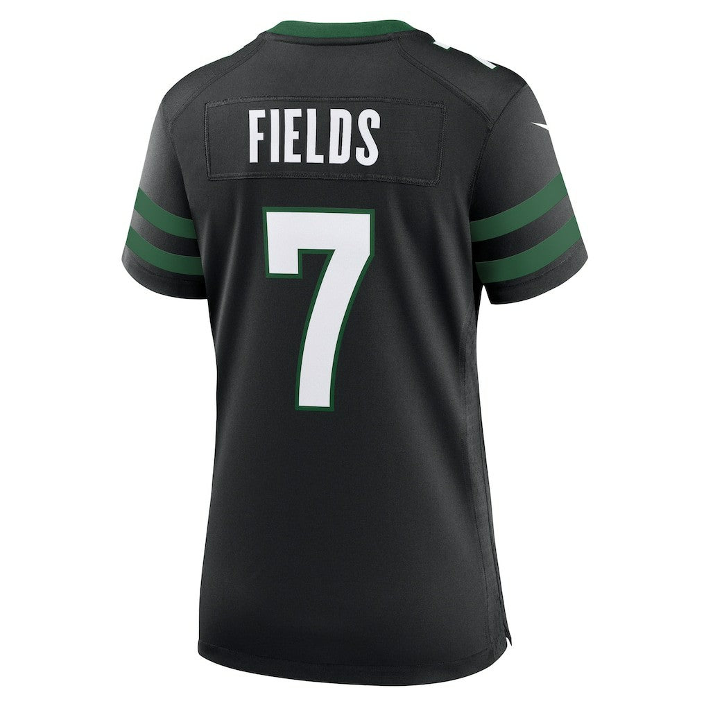 Justin Fields New York Jets Women's Alternate Game Jersey - Black - Nike