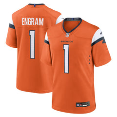 Evan Engram Denver Broncos Team Game Jersey - Orange - Nike