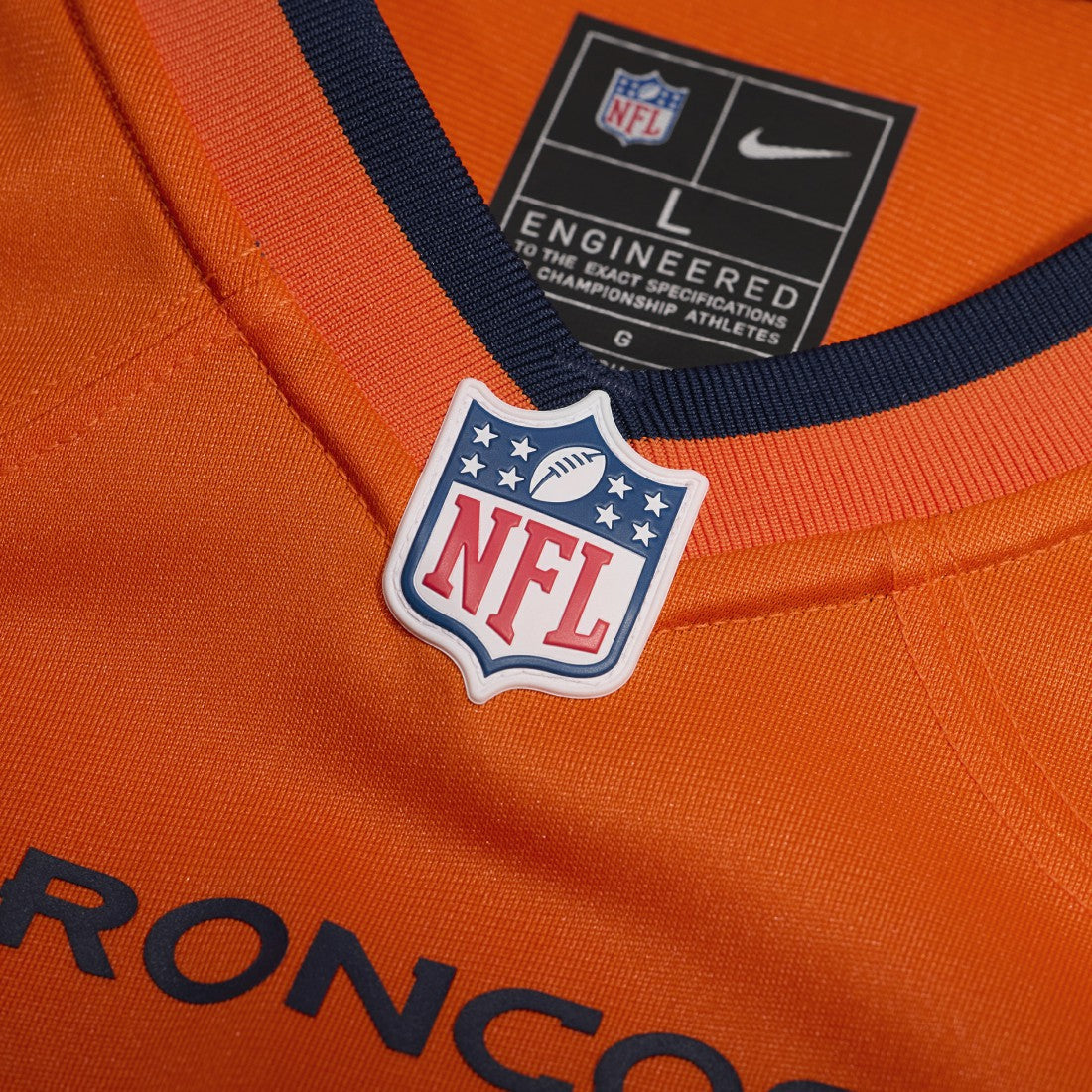 Evan Engram Denver Broncos Team Game Jersey - Orange - Nike