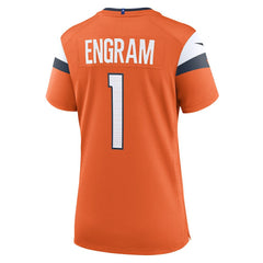 Evan Engram Denver Broncos Women's Team Game Jersey - Orange - Nike