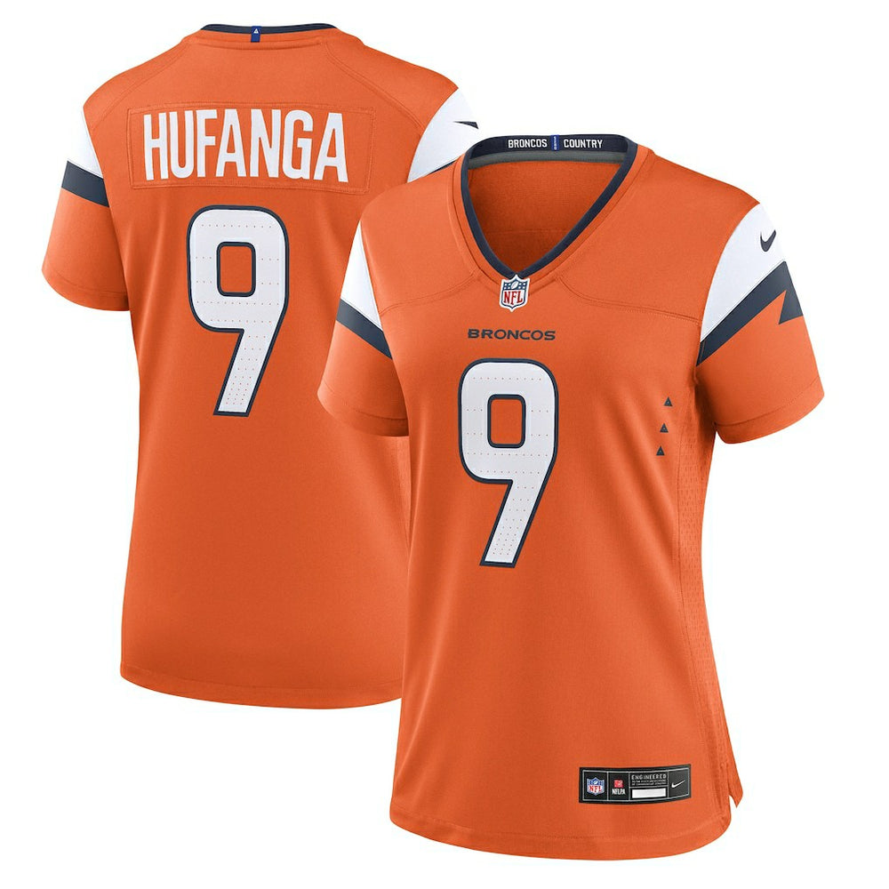 Talanoa Hufanga Denver Broncos Women's Team Game Jersey - Orange - Nike