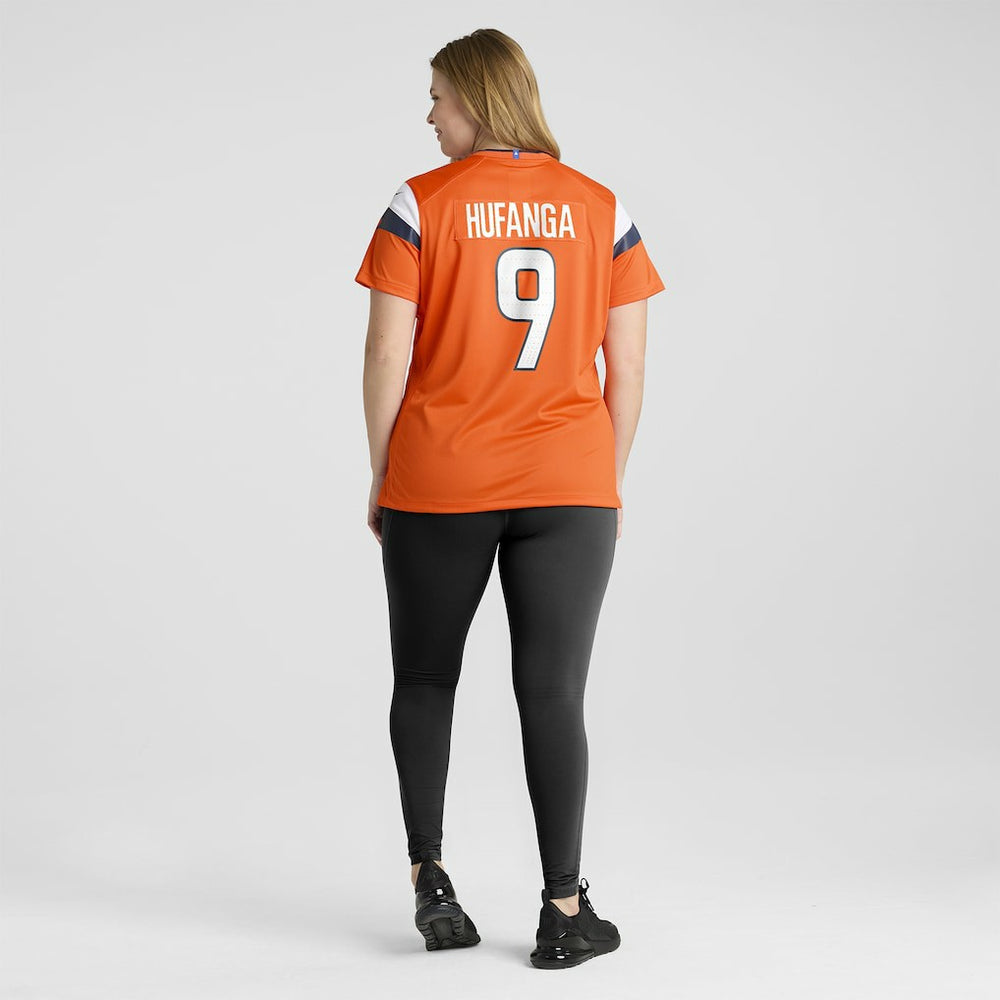 Talanoa Hufanga Denver Broncos Women's Team Game Jersey - Orange - Nike