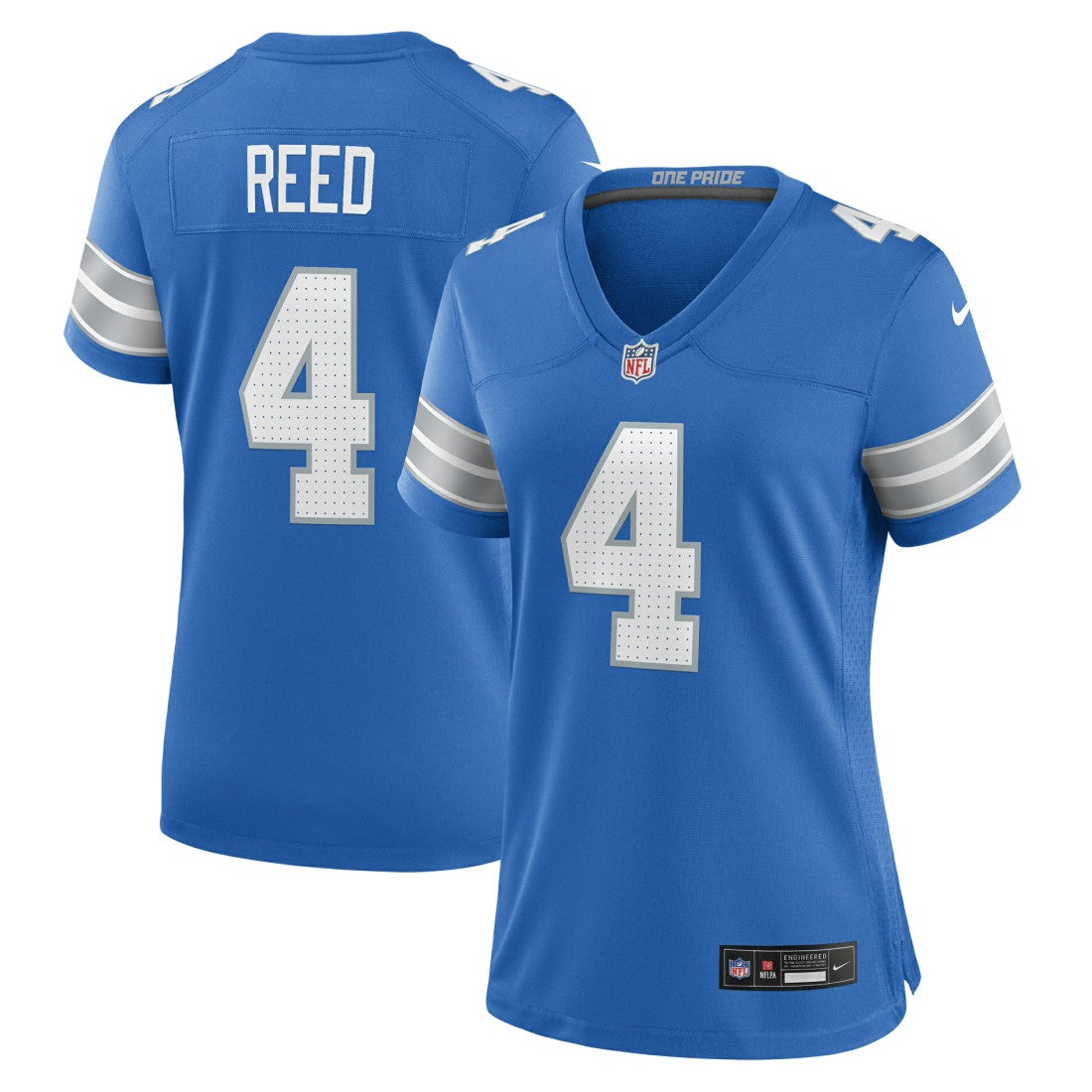 D.J. Reed Detroit Lions Women's Team Game Jersey - Blue - Nike