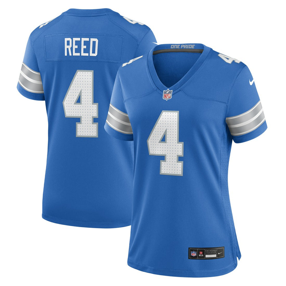 D.J. Reed Detroit Lions Women's Team Game Jersey - Blue - Nike