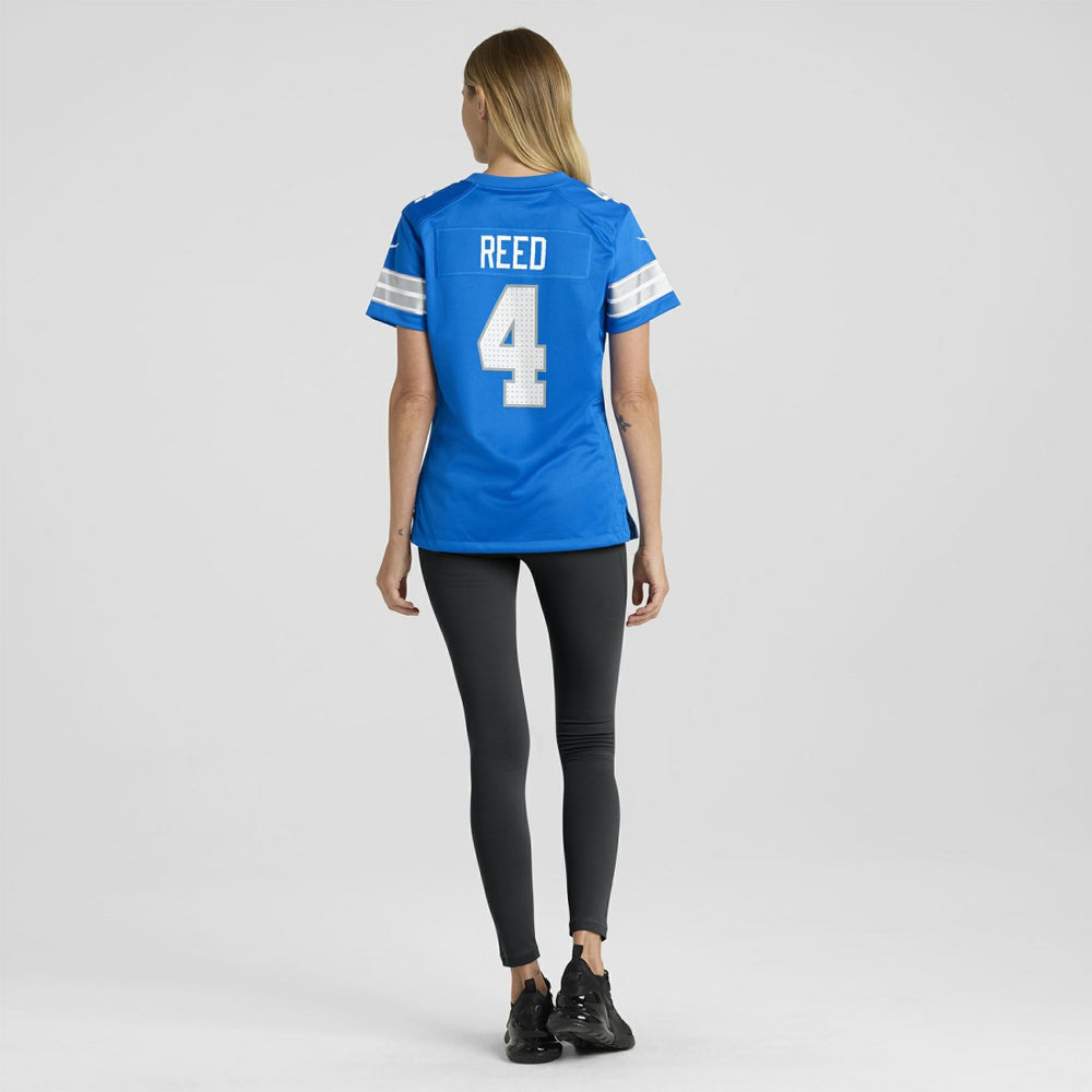 D.J. Reed Detroit Lions Women's Team Game Jersey - Blue - Nike