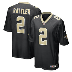 Spencer Rattler New Orleans Saints Team Game Jersey - Black - Nike