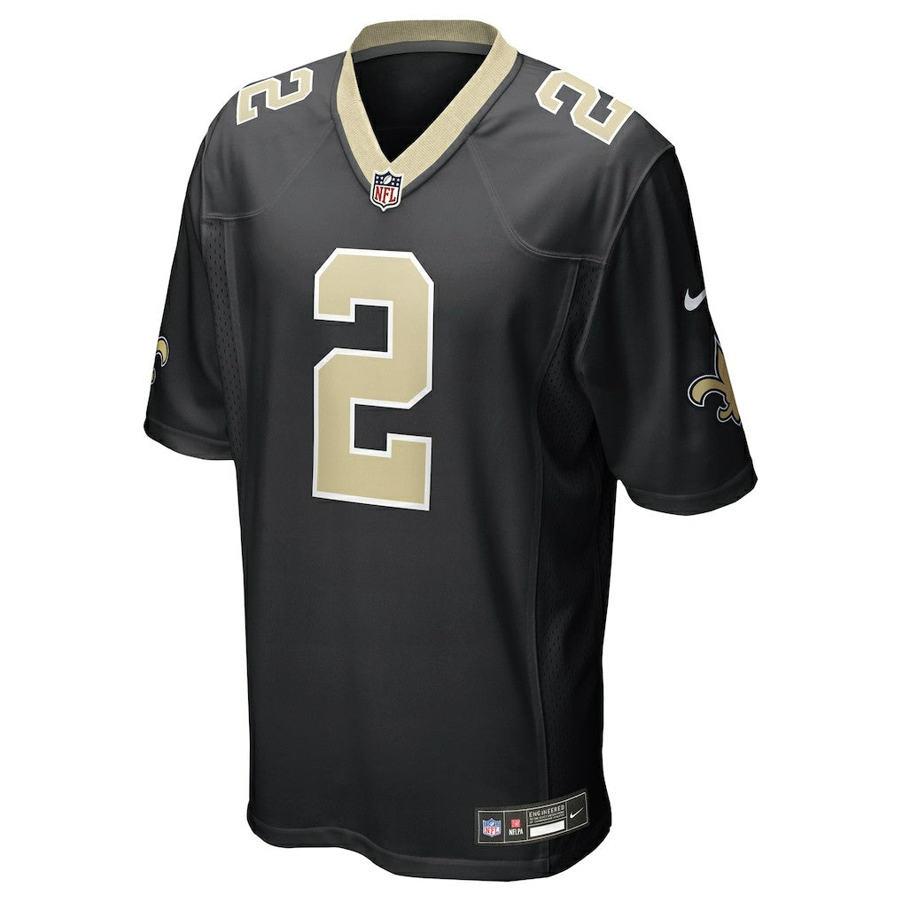 Spencer Rattler New Orleans Saints Team Game Jersey - Black - Nike