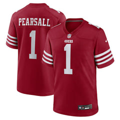 Ricky Pearsall San Francisco 49ers Team Game Jersey - Scarlet - Nike