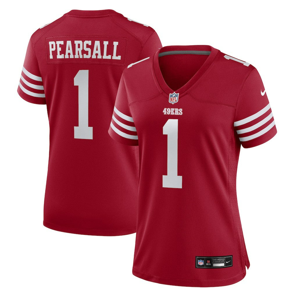 Ricky Pearsall San Francisco 49ers Women's Team Game Jersey - Scarlet - Nike