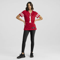Ricky Pearsall San Francisco 49ers Women's Team Game Jersey - Scarlet - Nike