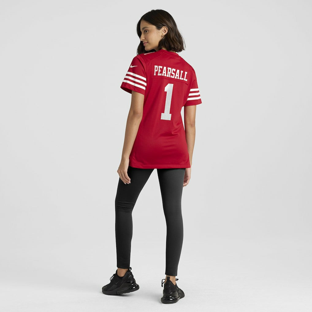 Ricky Pearsall San Francisco 49ers Women's Team Game Jersey - Scarlet - Nike
