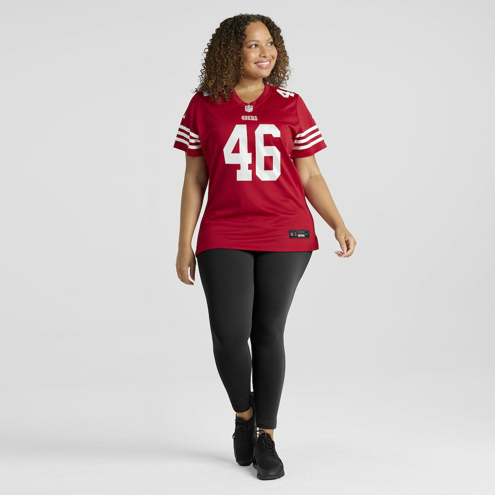 Jon Weeks San Francisco 49ers Women's Team Game Jersey - Scarlet - Nike