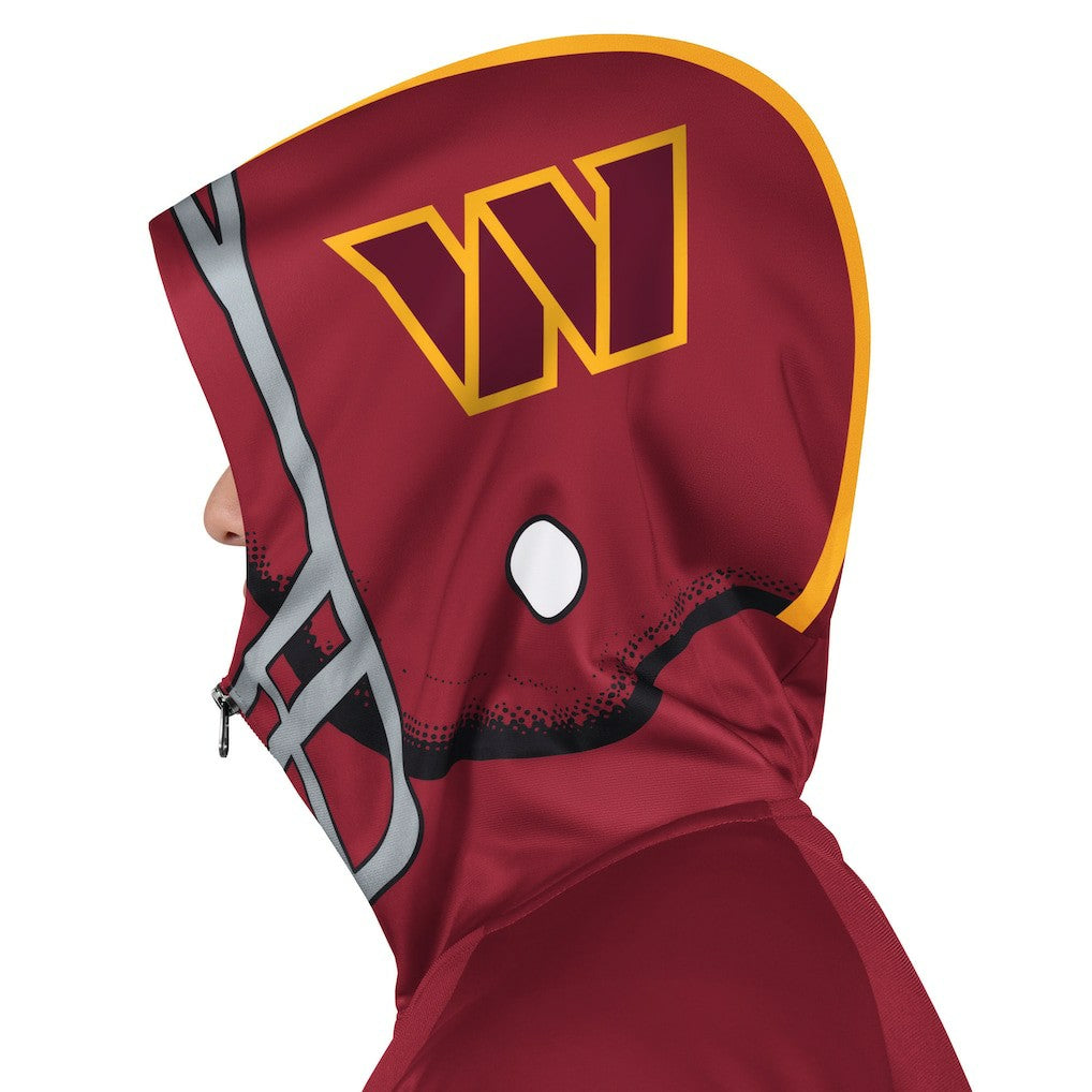 Washington Commanders Pro Player Helmet Full-Zip Hooded Track Jacket - Burgundy/Gold - NFL