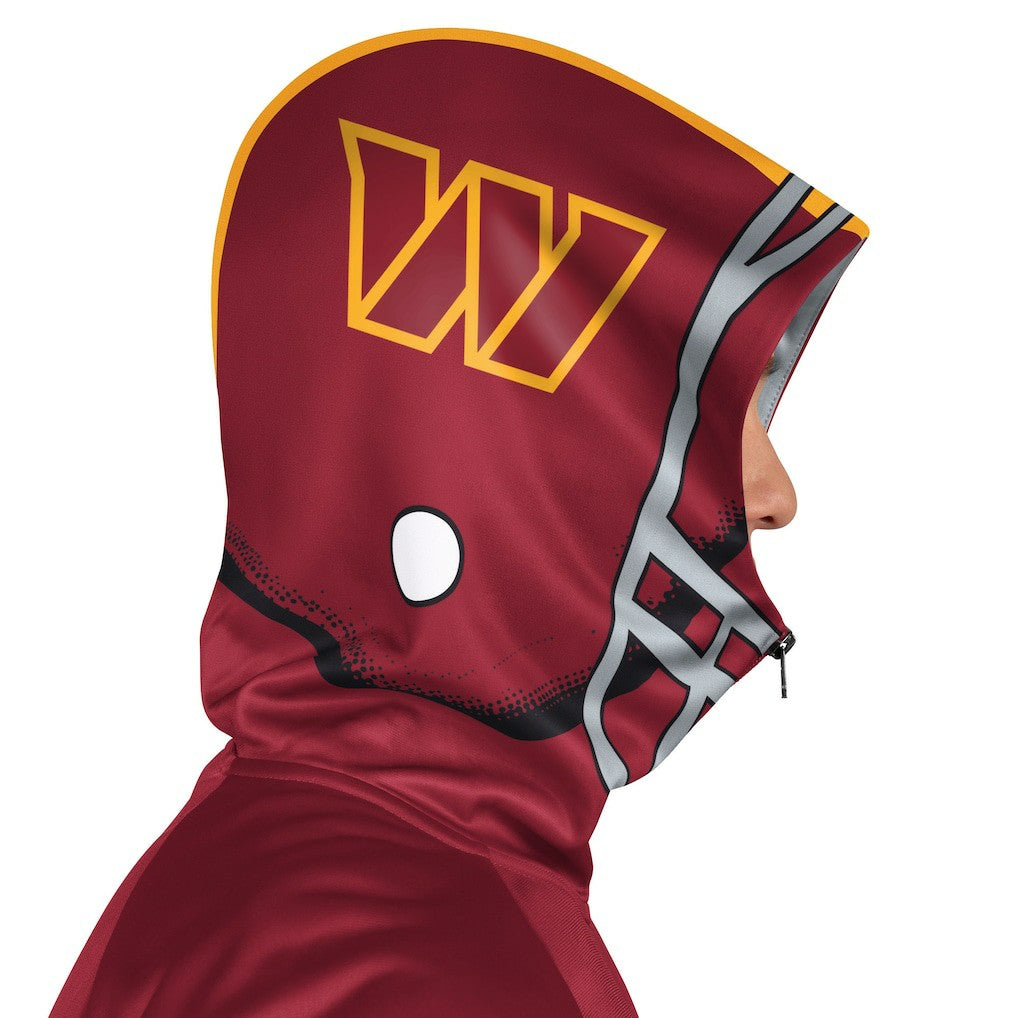 Washington Commanders Pro Player Helmet Full-Zip Hooded Track Jacket - Burgundy/Gold - NFL