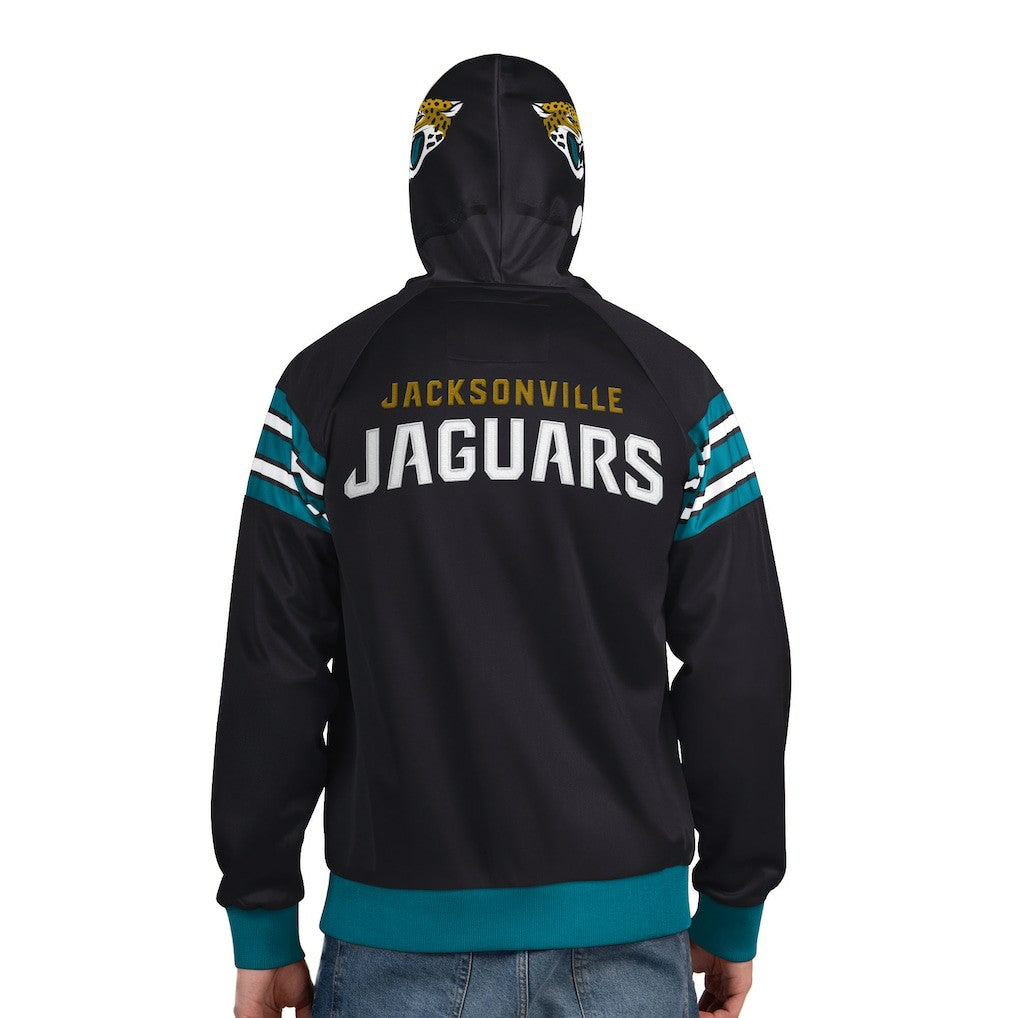 Jacksonville Jaguars Pro Player Helmet Full-Zip Hooded Track Jacket - Black/Teal - NFL