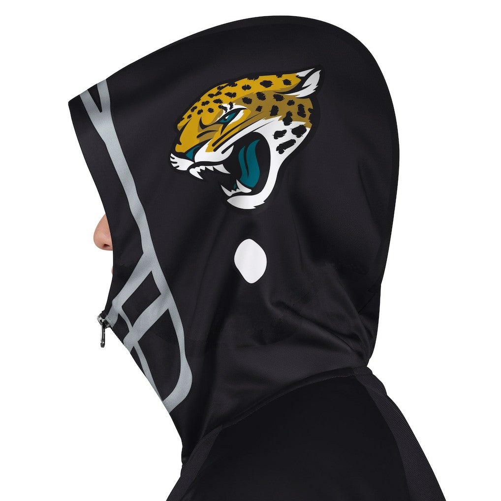 Jacksonville Jaguars Pro Player Helmet Full-Zip Hooded Track Jacket - Black/Teal - NFL
