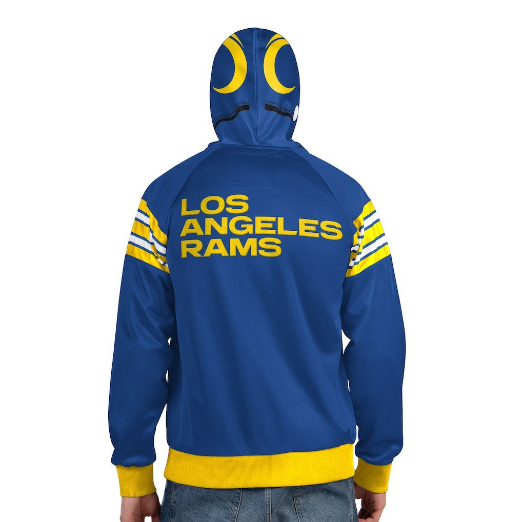 Los Angeles Rams Pro Player Helmet Full-Zip Hooded Track Jacket - Royal/Gold - NFL