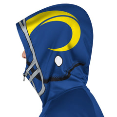 Los Angeles Rams Pro Player Helmet Full-Zip Hooded Track Jacket - Royal/Gold - NFL