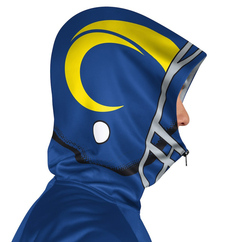 Los Angeles Rams Pro Player Helmet Full-Zip Hooded Track Jacket - Royal/Gold - NFL