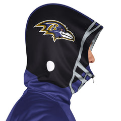 Baltimore Ravens Pro Player Helmet Full-Zip Hooded Track Jacket - Purple/Black - NFL