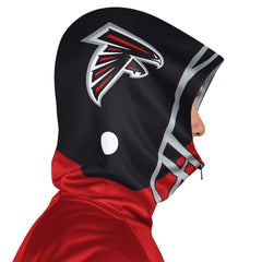 Atlanta Falcons Pro Player Helmet Full-Zip Hooded Track Jacket - Red/Black - NFL
