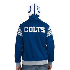 Indianapolis Colts Pro Player Helmet Full-Zip Hooded Track Jacket - Royal/White - NFL