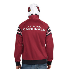 Arizona Cardinals Pro Player Helmet Full-Zip Hooded Track Jacket - Cardinal/White - NFL