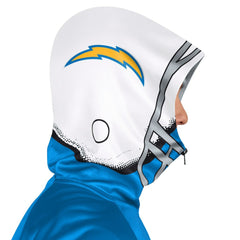 Los Angeles Chargers Pro Player Helmet Full-Zip Hooded Track Jacket - Powder Blue/White - NFL